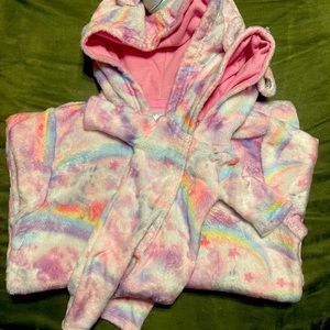 Unicorn onesie with matching doll outfit